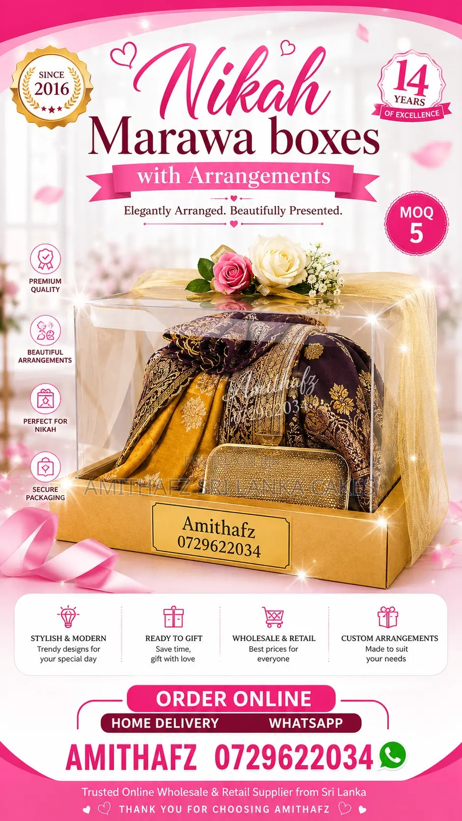Nikah Marawa Boxes Gift Arrangements Beautiful Gifts Sri Lanka