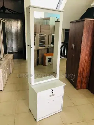 Modern American White & Sliding Dressing Table