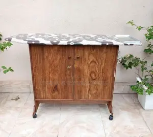 Oak Full Iron Cupboards with Wheels