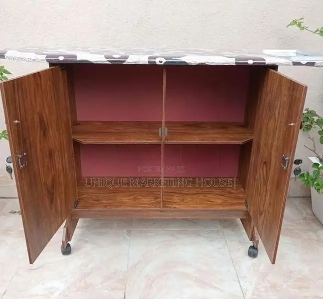 Oak Full Iron Cupboards with Wheels