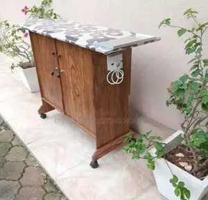 Oak Full Iron Cupboards with Wheels