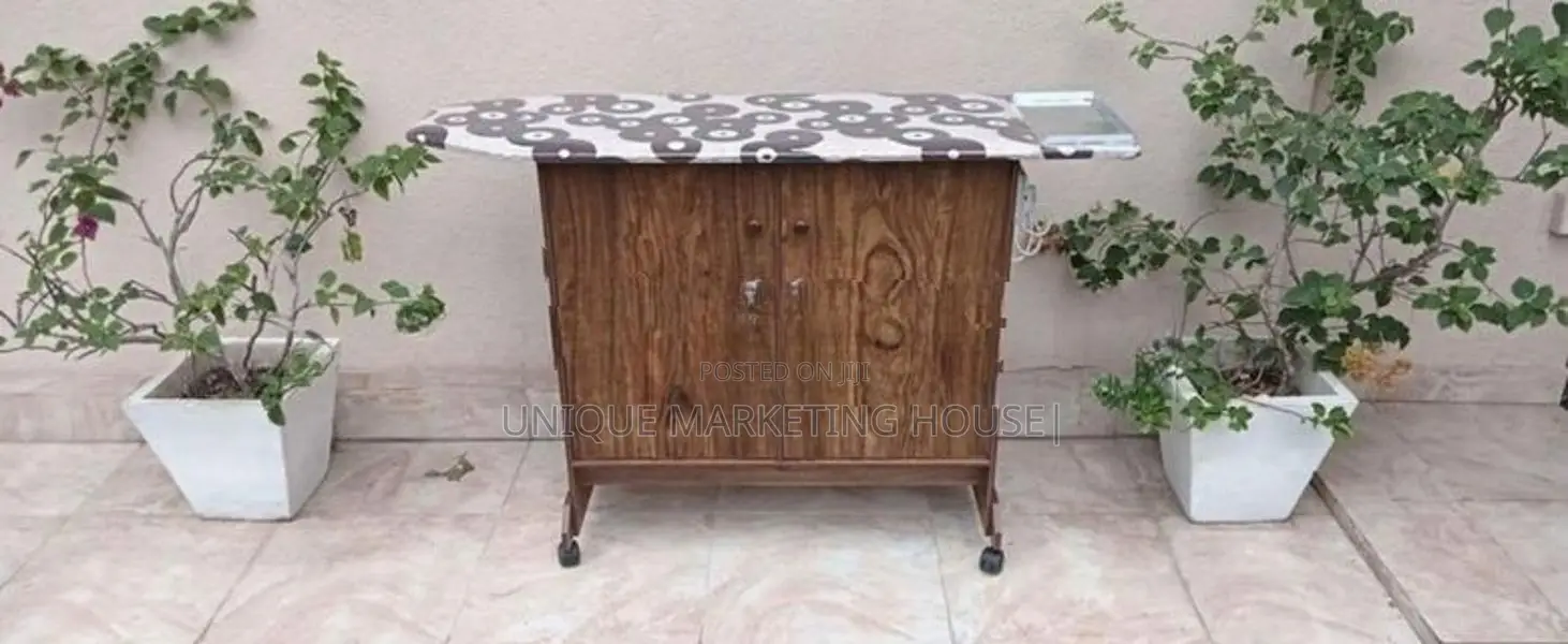 Oak Full Iron Cupboards with Wheels