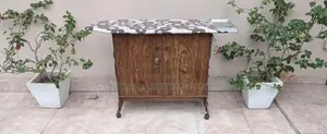 Oak Full Iron Cupboards with Wheels
