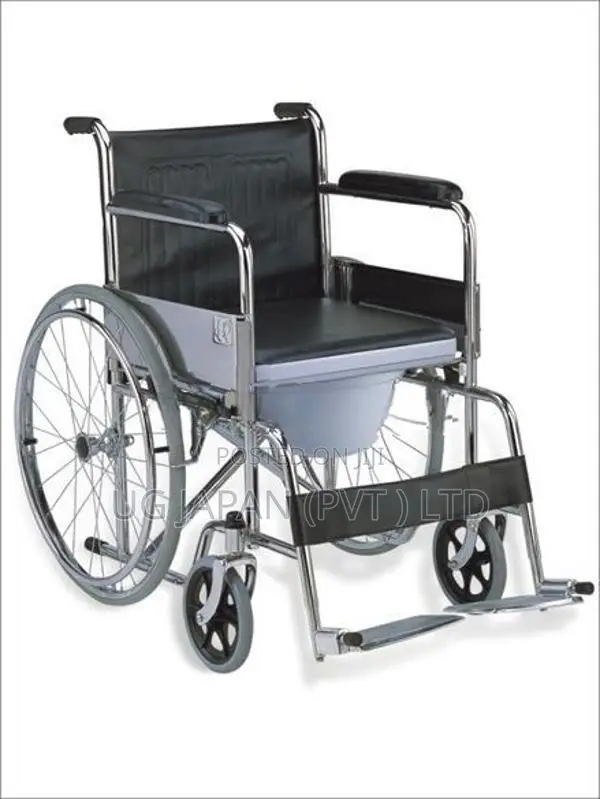 Commode Wheel Chair Foldable කොමඩ් රෝද පුටුව