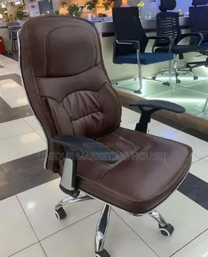 Arm Adjustable Leather Hi-Bk Chair