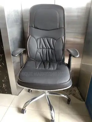 Arm Adjustable Leather Hi-Bk Chair