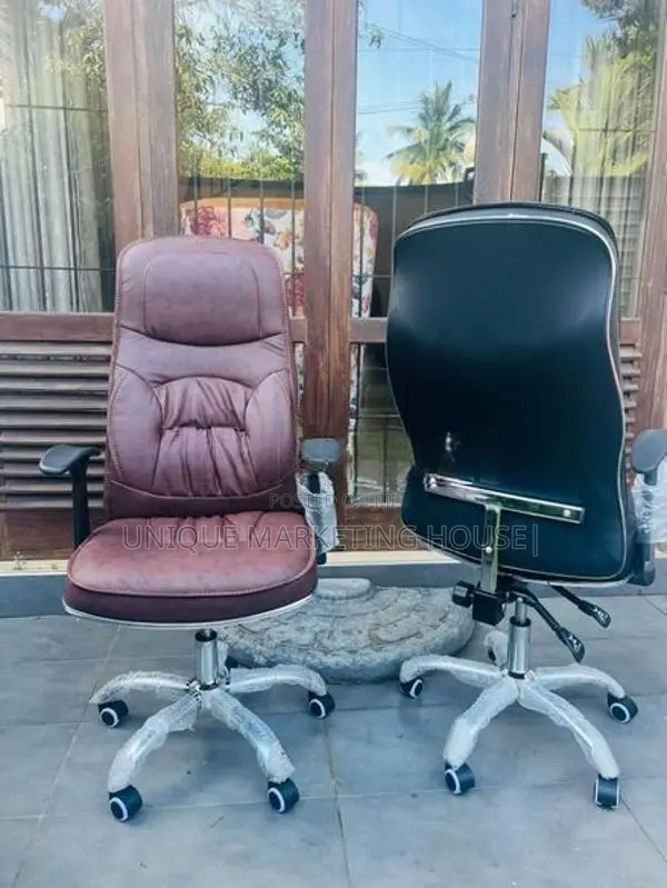 BK Adjustable Hi-Bk Leather Office Chairs