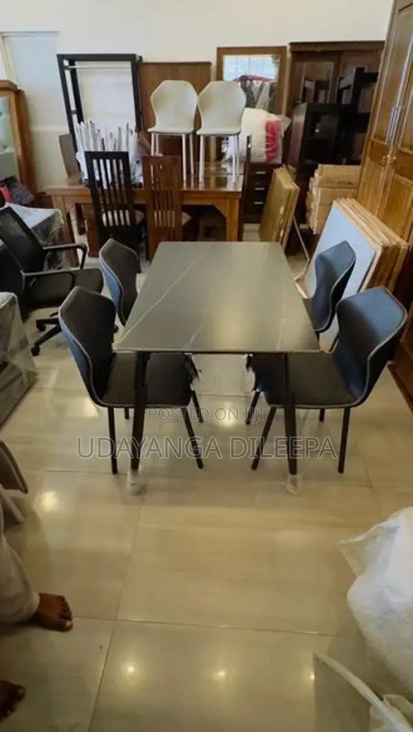 Granite Dining Table with Chairs