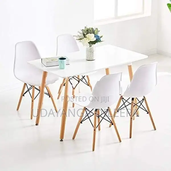 Dining Table with Chairs Granite Met