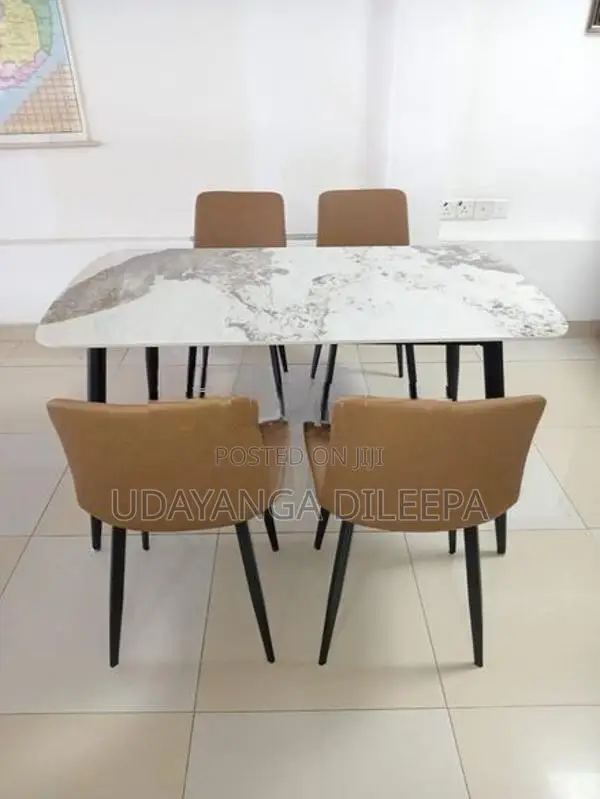 Granite Dining Table with Chairs