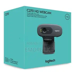 Logitech C270 HD Webcam - Black