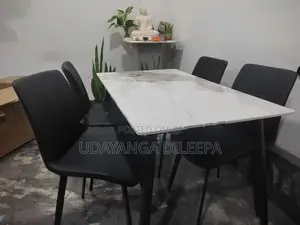 Granite Dining Table with 4 Chairs