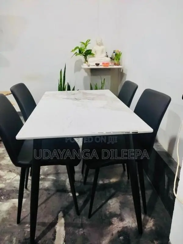 Granite Dining Table with Chairs