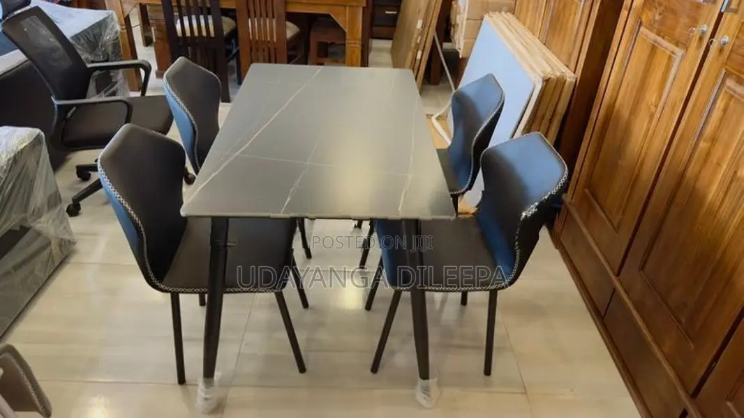 Granite Dining Table with Chairs