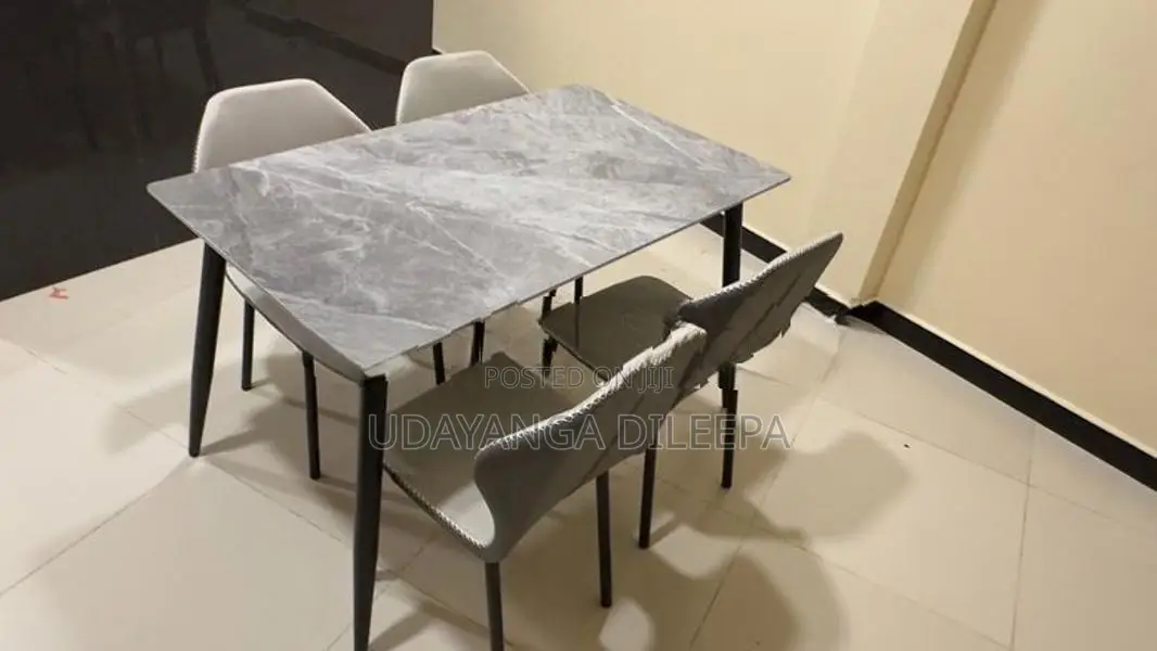 Granite Dining Table with Chairs