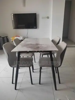 Granite Dining Table with Chairs