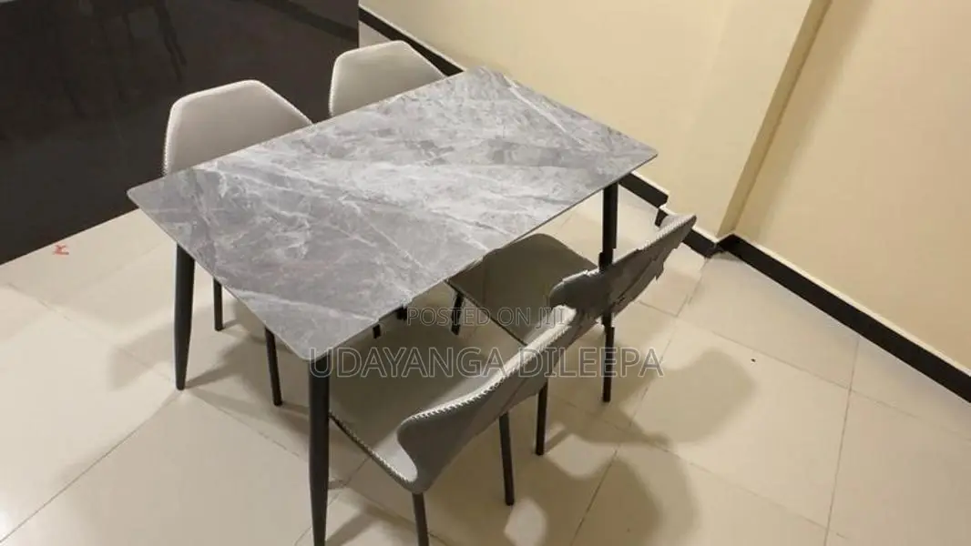Granite Dining Table with Chairs
