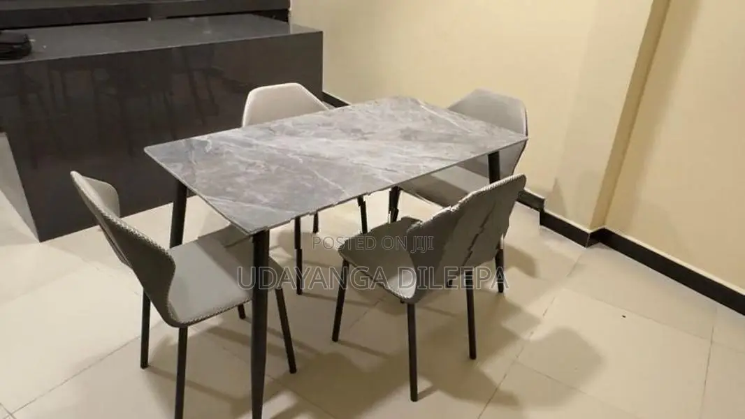 Granite Dining Table with Chairs