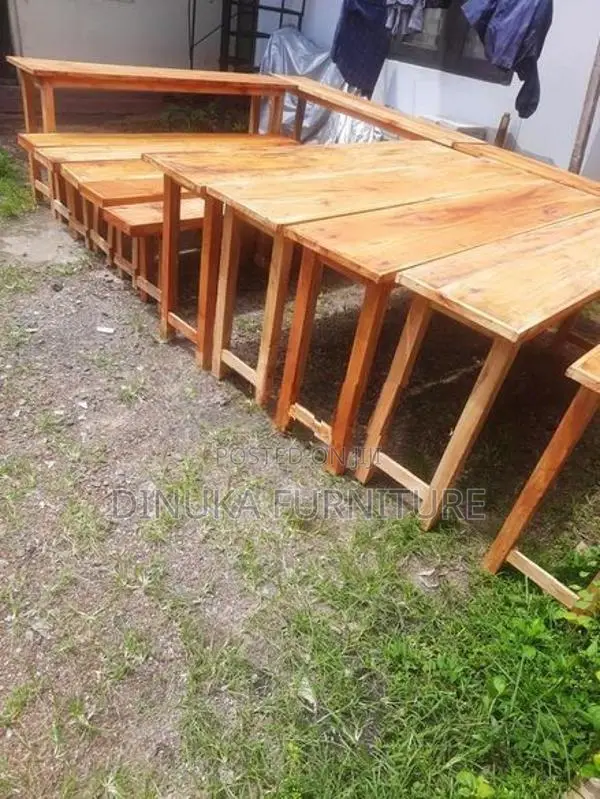 Table And Bench 6ft *15inch Mahogani