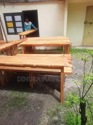 Table And Bench 6ft *15inch Mahogani