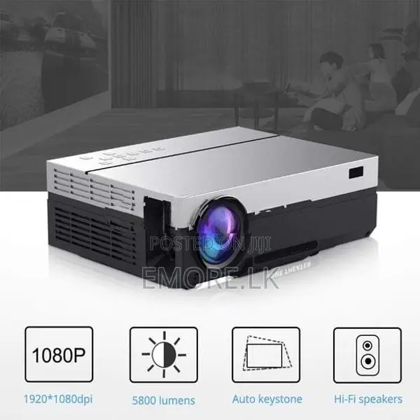 T26L.1080P LED Full HD Projector Video 5800 Lumen FHD 3D