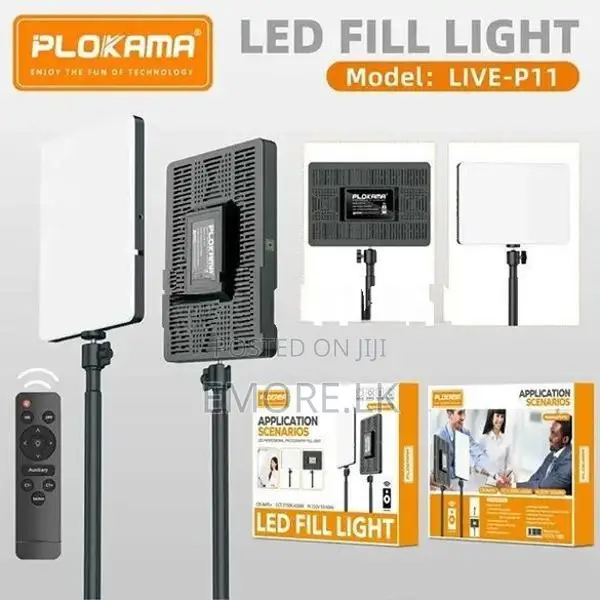 LED Fill Light Panel Video With Stand Plokama LIVE- P 11