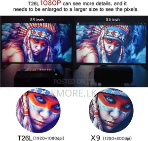 T26L.1080P LED Full HD Projector Video 5800 Lumen FHD 3D