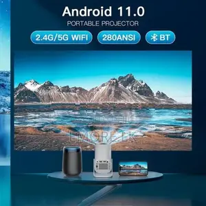 P30,1080P Mini Home 4K Projector Dual WiFi and Bluetooth