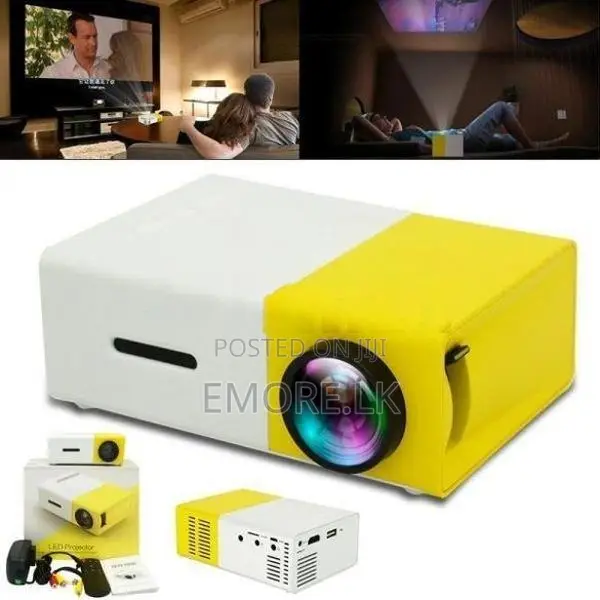 YG300 Remote Control LED Projector, 400-600 Lumens, 320 x 240 Pixels