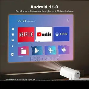P30,1080P Mini Home 4K Projector Dual Wi Fi and Bluetooth