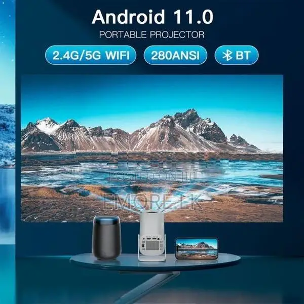 P30,1080P Mini Home 4K Projector Dual Wi Fi and Bluetooth