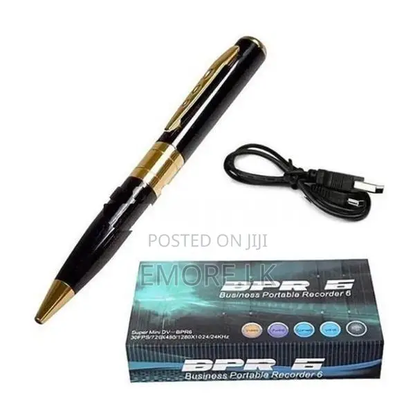 Business Portable Recorder 6 (BPR6) Hidden Camera HD Pen Video