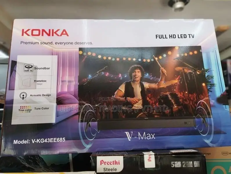 KONKA V-Max 43 inch Full HD LED TV with built-in Soundbar