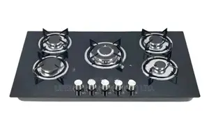 New Five Burner Glass Top Cooker Hob