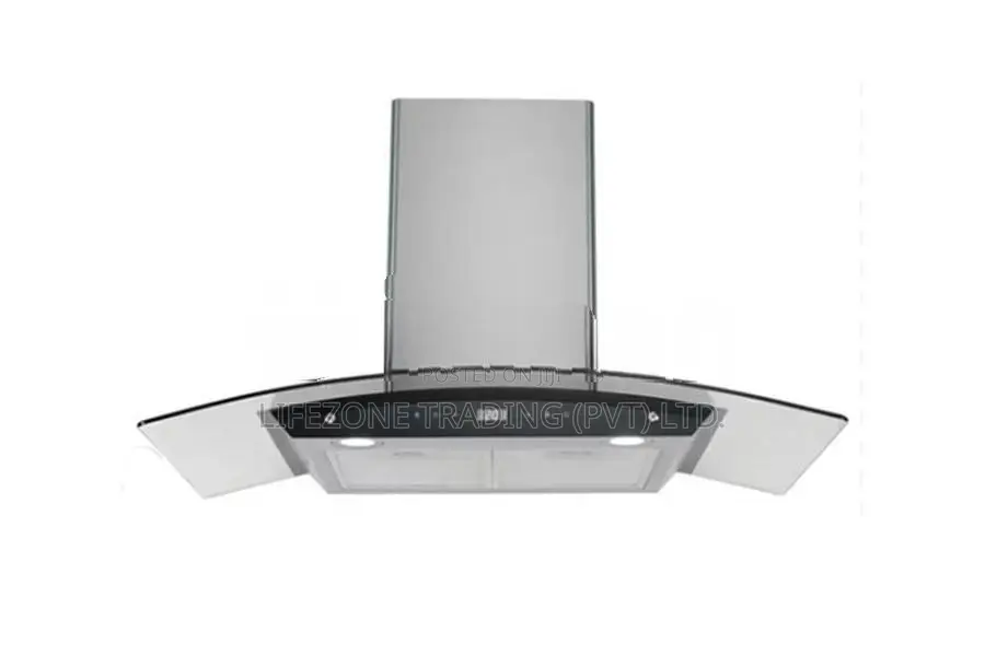 New Chimney Type Cooker Hood - Glass (Black & Silver)