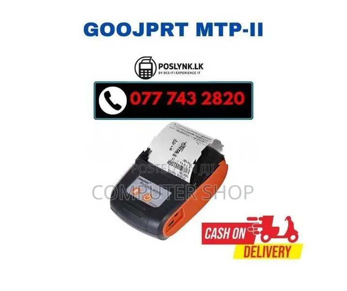 GOOJPRT MTP-II – Portable Bluetooth Thermal Printer (58mm)