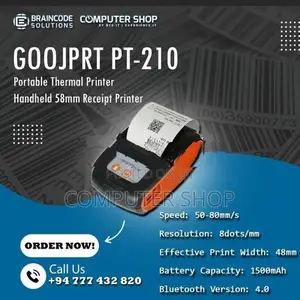 GOOJPRT MTP-II – Portable Bluetooth Thermal Printer (58mm)