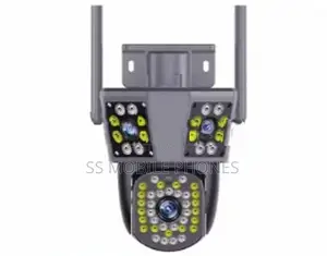 3 Lens 12MP WIFI IP Camera 8X Zoom Dual Screen PTZ