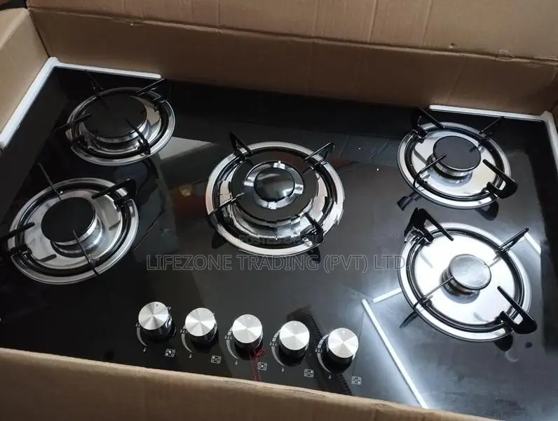 New 5 Burner Glass Top Built-in Cooker Hob