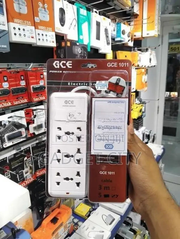 3 Socket 5M GCE Extension Cord
