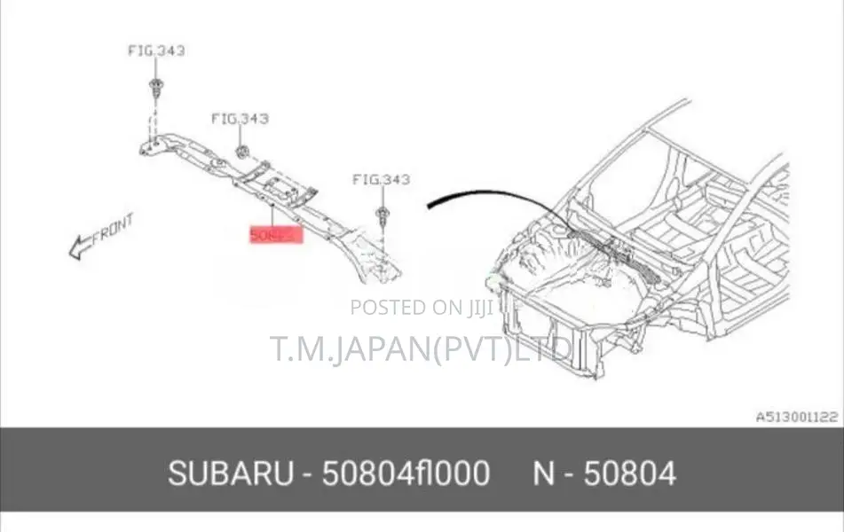 Brand New Subaru XV Wiper Fitting Bracket Japan