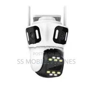 3 Lens 12MP WIFI IP Camera 8X Zoom Dual Screen PTZ