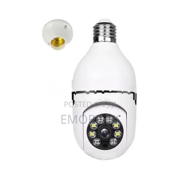 360 Ptz Wi Fi Bulb Camera Cctv Security Rotatable Wireless Ip