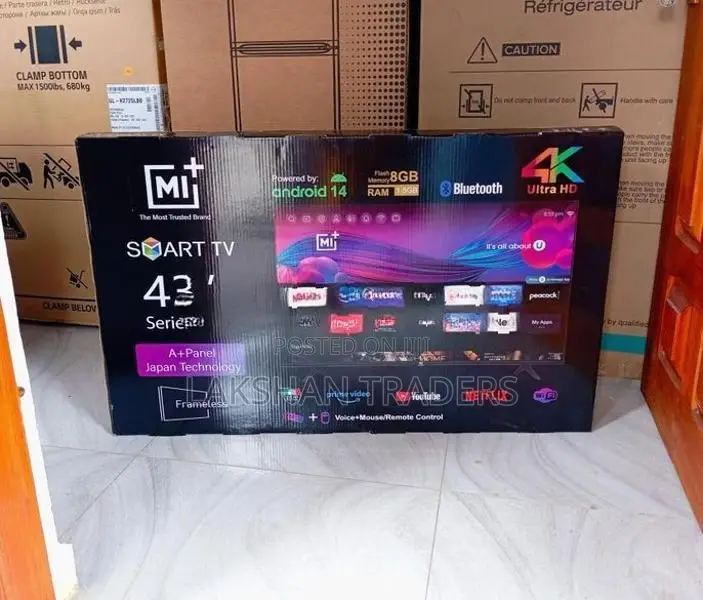New MI+ (Japan) 43" Smart 4K UHD Android 14 Bluetooth TV + Magic Remot