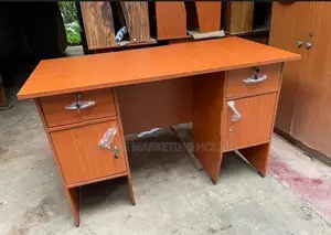 Modern 4x2 Double Drawer Office Table