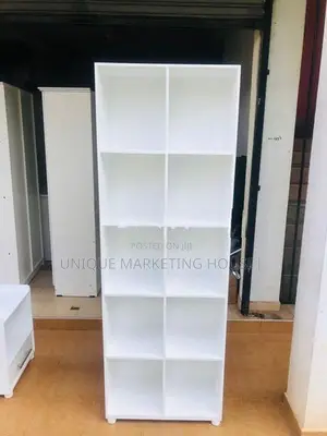 Modern 6x2ft White 10 Pcs Box Racks