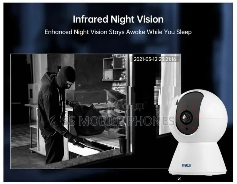 KERUI HD 3MP Tuya Smart Mini WiFi IP Camera