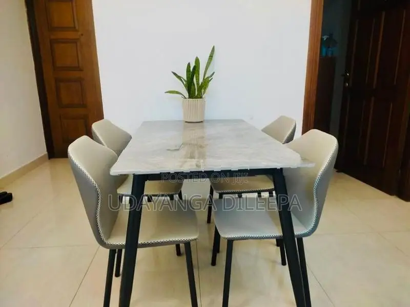 Granite Dining Table with Chairs