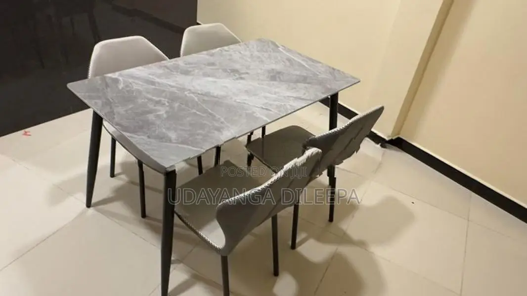 Granite Dining Table with Chairs