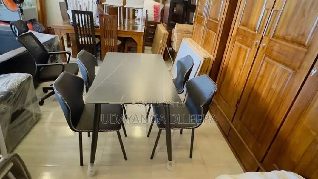 Granite Dining Table with Chairs
